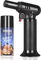Sondiko Flambierbrenner mit Butan Enthalten, Butan-Kraftstoff-Nachfüllpackung und S907 Bunsenbrenner-Kit, 175 ml, Feuerzeug-Flüssigkeit-Nachfüllung für Feuerzeug, Küchenbrenner (1 Dose)