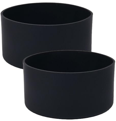 Lot de 2 manchons de protection réutilisables en silicone pour bouteille d'eau, et gourde de sport