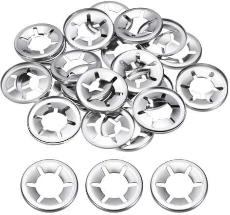sourcing map Lot de 30 rondelles de verrouillage à dents internes M16 - Rondelles de verrouillage à vitesse rapide - Écrous poussoirs Starlock en acier inoxydable 304