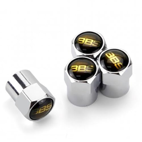 ZGCYK Auto Ventilkappen für BBS Autoreifen Ventilkappen Reifenventilkappen Tyre Valve Caps Zubehör