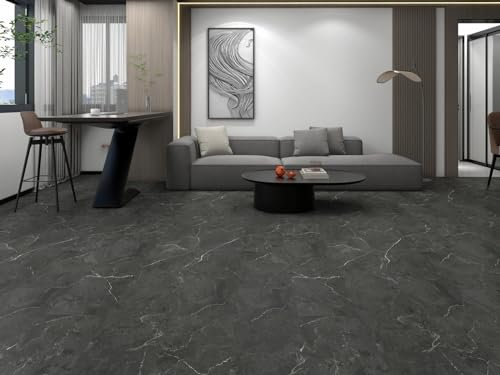 Midnight Carrara Marble 1.9m² Vinyl Click Flooring With Integrated Underlay – 6.5mm (2mm EVA layer)