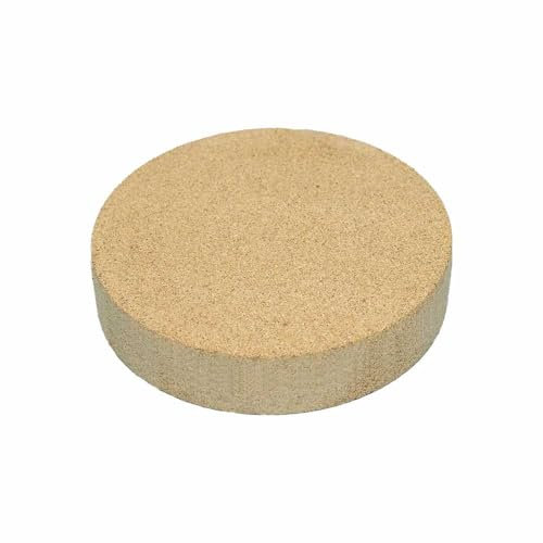 Feuerfest 123 - Schornsteinverschluss Blinddeckel Blindkappe - Zum Verschließen von Ofenrohr-Anschlüssen - Vermiculite feuerfest & hitzebeständig - Kamin Ofen Zubehör Kaminverschluss (Ø 180x50 mm)