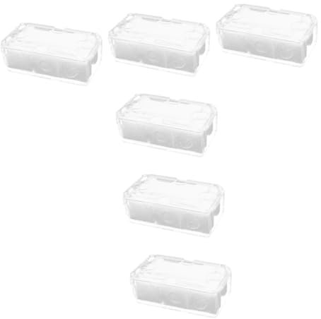 DEARMAMY 6 scatole trasparenti per orologi da uomo, custodia per orologi a portafoglio, porta orologi, organizer per gioielli, orologi da uomo, custodia trasparente per telefono, contenitore in