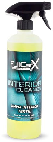 FULLCARX Interior Cleaner 750ml Nettoyant Tissu Voiture, Enlève les Taches, Puissant pour Sièges Revêtement Textile Cuir, Arôme Frais Neutralise les Odeurs, Produit Nettoyage Detailing Professionnel