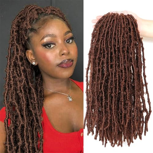Butterfly Locs Crochet Hair Faux Locks Crochet Braids Meches Soft Locs Fausse Locks Crochet Meches Pour Tresses Africaine (#30, 45.7 CM(Lot de 8))