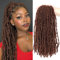 Butterfly Locs Crochet Hair Faux Locks Crochet Braids Meches Soft Locs Fausse Locks Crochet Meches Pour Tresses Africaine (#30, 45.7 CM(Lot de 8))