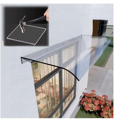 AKWQPY Moderne Vordach Für Haustür, Haustürvordach Pultvordach, Wallbox Überdachung Pultbogenvordach Türdach, Fenstermarkise, Türvordach Für Eingangsbereich ﻿