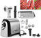 Heavy Duty Meat Mincer, Electric Sausage Maker with 2 Stuffing Tubes and 3 Grinding Plates, 3200W Max and Easy to Disassemble Clean, Stainless Steel