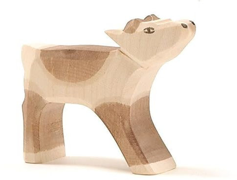 Generisch Ostheimer - 28005 - Renkalb, stehend, Holz, 9cm x 2,5cm x 7cm