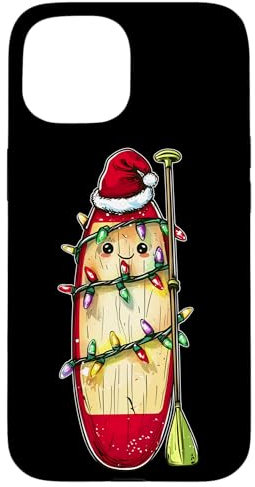 iPhone 15 Cute Kawaii SUP Stand Up Paddling Christmas Hat Xmas Case