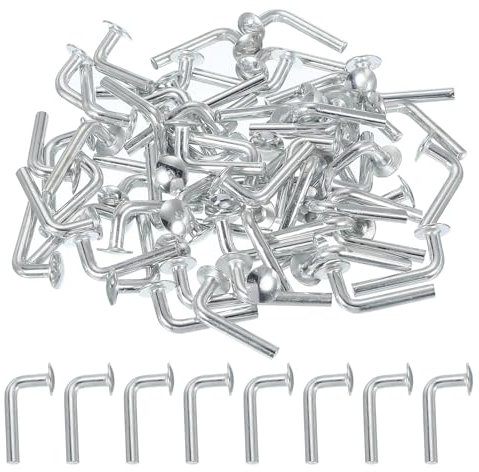 sourcing map M5 x 48 mm Universal-Palettenregal-Sicherheitsschraube, Palettenregal-Tropfstift, Rundkopf-Palettenregal-Sicherheitsschrauben, Zubehör-Regalsystem für Lager, Zuhause, DIY-Regal, Silber,