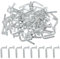 sourcing map M5 x 48 mm Universal-Palettenregal-Sicherheitsschraube, Palettenregal-Tropfstift, Rundkopf-Palettenregal-Sicherheitsschrauben, Zubehör-Regalsystem für Lager, Zuhause, DIY-Regal, Silber,