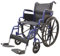 MOBILITY Plus+ Rollstuhl RIO - faltbarer Transportrollstuhl mit Schiebegriffen - Leichter Greifreifen-Rollstuhl - Sitzbreite 50 cm - klappbare Fußstützen & Armlehnen