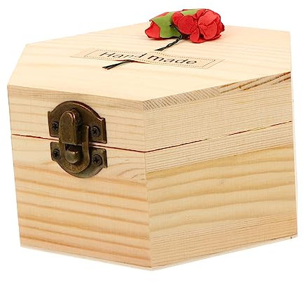KONTONTY 1stück Holzbox Mit Bunte Simulation Blume Für Muttertag Valentinstag Geschenkbox Für Besondere Anlässe