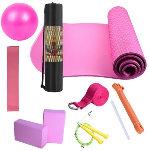 Yoga -Kits für Heimtraining, Yoga Kit Yogamatte mit Tragetasche