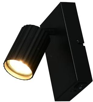 Trio Leuchten Strahler Soka 867770132, Metall Schwarz matt, exklusive 1x GU10