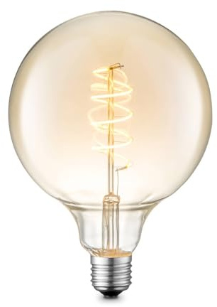 Lucande LED E27 Lampe G125 4W aus Glas (E27) - Leuchtmittel Lampen