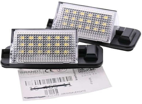 BRANDT AUTOMOTIVE Kennzeichenleuchten LED kompatibel mit Bmw 3er E36 Compact Limousine Coupe Cabrio Touring (auch M3) 1992-1998 Kennzeichenbeleuchtung