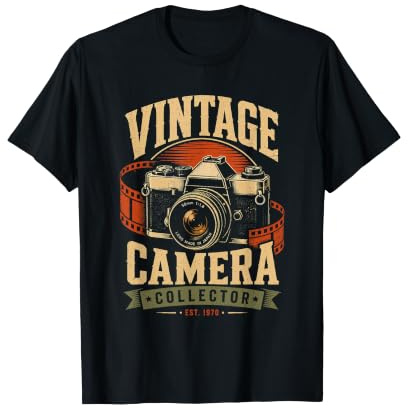 Vintage Camera Collector Film Photography Passion T-Shirt