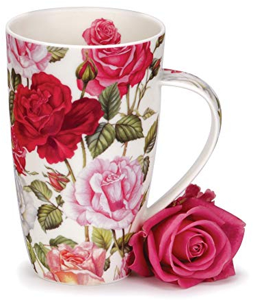 DUNOON henley tasse en forme de motif rOSES