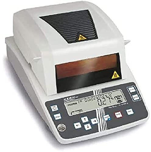 KERN Feuchtebestimmer DBS 60-3 (für exakte Bestimmung, 400 W, mit 10 Probeschalen, Wägebereich 60 g, Feuchtemessgerät) DBS 60-3