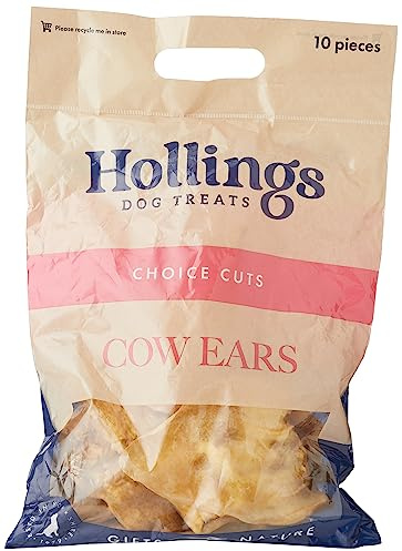 Hollings Cow Ears for Dogs (Bag Size: Pack of 10)