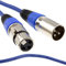 kenable XLR 3 pin Microphone Lead Male to Female Audio Cable BLUE 10m [10 metres]