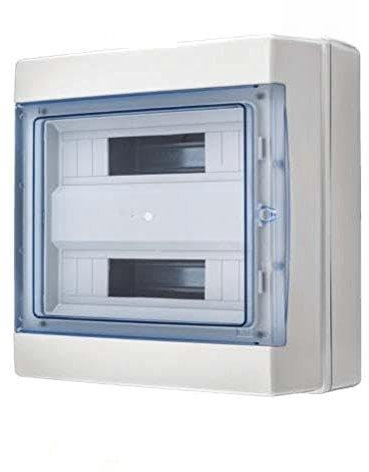 Kleinverteiler für 24 Automaten Feuchtraum IP65 AP Aufputz Unterverteilung Sicherungskasten