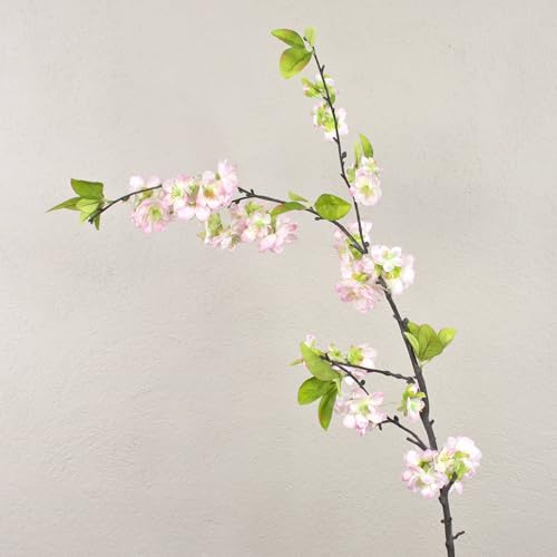 artplants.de Künstlicher Kirschblütenzweig Valeska, 55 Blüten, Hellrosa, 105cm - Kunst Zweig - Frühlingsdekoration