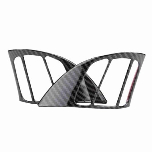 KIMISS ABS Kunststoff 1 para Auto Lenkradabdeckung Rahmen Trim Einfügen Aufkleber(Swarchz)