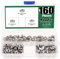 Keadic 160Pcs 2020 Series T Nuts, M3 M4 M5 Hammer Head Fastener Drop in T Slot Nut Assortment Kit with Organizing Box for Aluminum Profile - Carbon Steel Nickel Plated