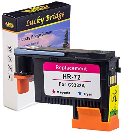 LKB Wiederaufbereiteter HP72 Druckkopf C9383A mit neuen aktualisierten Chips, für HP Designjet T610 T620 T770 T790 T1100 T1120 1200 T1300 T2300 (1M/C) 1PK - US