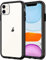 JETech Case for iPhone 11 (2019), 6.1-Inch, Shockproof Transparent Bumper Cover, Anti-Scratch Clear Back (Black)