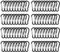 Dadabig 80PCS Mousqueton Porte Clé, D-Anneau Mousqueton Mousqueton en Acier Mousqueton de Sécurité Mousquetons de Verrouillage pour La Maison Camping-Car Pêche Randonnée Voyages(Noir)