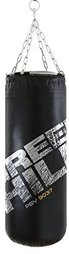 Green Hill Sacco Da Boxe Vinile Pugilato Pieno Boxing Punching Bag Saccone Pieno (90cm x 35cm x 25kg, Nero)