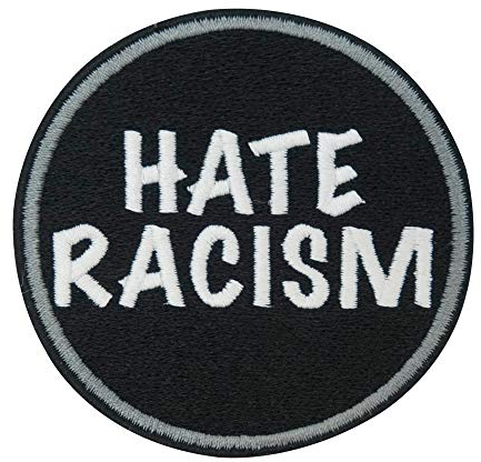 Finally Home Hate Racism Patch zum Aufbügeln | Black Lives Matters Patches, Bügelflicken, Flicken, Aufnäher