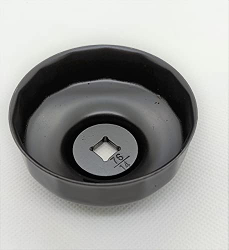 Tappo terminale per chiave del filtro dell'olio, nero, 76 mm, Harley Touring Dyna Sportster XL 1200 883 Road King Fat Boy