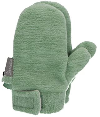 Sterntaler Baby Fäustlinge - Unisex Kinder Handschuh Melange, Winter Handschuhe Gefüttert Mit Baumwollfleece - Grün, Größe 3