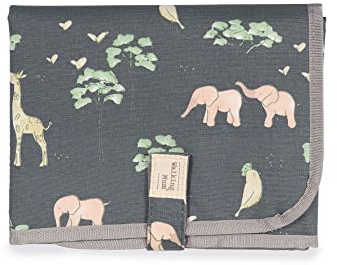 Walking Mum. Cambiador de Bebé Baobab. Diseño portátil y plegable. Fácil de guardar en el bolso maternal. Color Antracita. Medidas 18X27X4 cm.