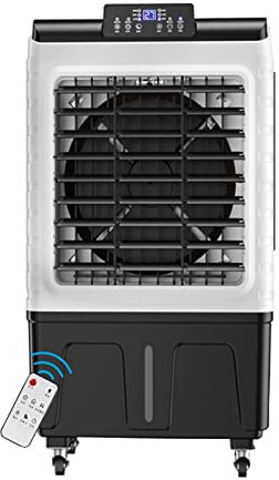 360W Energy Saving Evaporative Air Cooling Fan, Air Conditioner, Fan, Humidifier, Air Purifier 4 In 1,with Negative Ion Function,12000m³/H Air Volume, Cooling Room Up To 55-65m²,1400MM-Remote