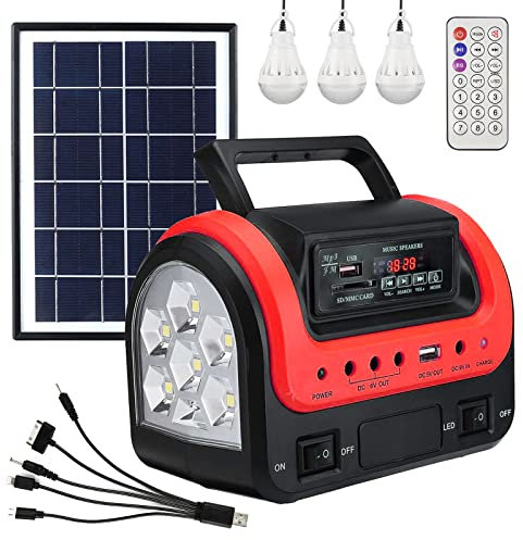 Generatore solare, centrale elettrica portatile con pannello solare incluso, mini generatore portatile a batteria LiFePO4 con prese DC/USB, generatori silenziosi torcia a LED per uso domestico