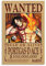 NANXIANG Anime One Piece Wanted Poster Portgas D Ace Poster Kunstdruck Wand Foto Farbe Poster Hängende Bild Familie Dekor 40 x 60 cm