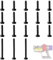 Screws Replacement Set for Dyson V6 V7 V8 V10 V11 SV09 SV10 SV11 SV12 SV14 Vacuum Cleaner Tool for Dyson Screw, 10 * Universal Screws, 5 * T8 Screws, 3 * T8 Long Screws (18PCS)