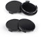 SWAWIS 4 Pezzi Coprimozzo Coprimozzi Auto Universale OD 65mm ID 60mm Ruota Cerchio Tappi, Nero