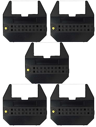 vhbw 5x Farbband Schriftband Ersatz für Olivetti 82025, 82575 für Schreibmaschine - Schwarz