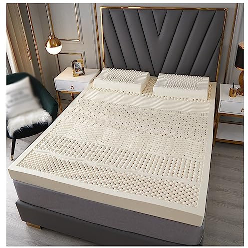 CoByda Hochwertige 100% Naturlatex-Matratze, 90x200cm, atmungsaktiv und verformungsbeständig, 10cm dick, luxuriös und bequem