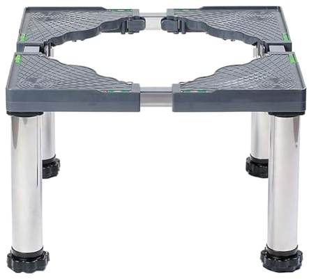 Base regolabile per lavatrice, 29-32 cm, capacità di carico 300 kg, mini supporto estraibile per frigorifero, lavatrice, asciugatrice e congelatore