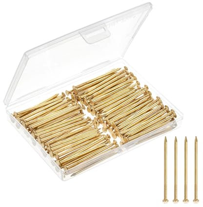 Mr. Pen- Hardware Nails, 120 pcs, 2 Inches, Gold, Small Nails for Hanging Pictures, Finishing Nails, Wall Nails for Hanging, Pin Nails, Hardware Nails, Assorted Nails, Galvanized Nails