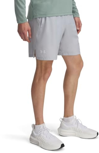 Under Armour Ua Mens Ua Launch 7'' Shorts Mod Gray/White/Reflective 3XL
