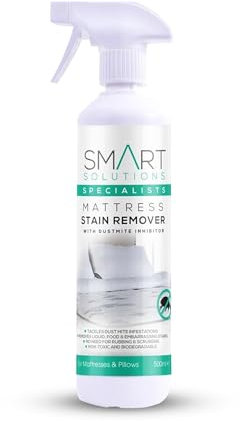 SMART Mattress Stain Remover With Dust Mite Inhibitor (Pack of 1) – Your Powerful, Effective & Fast Acting Solution For Removing Stubborn Stains And Dust Mite Infestations